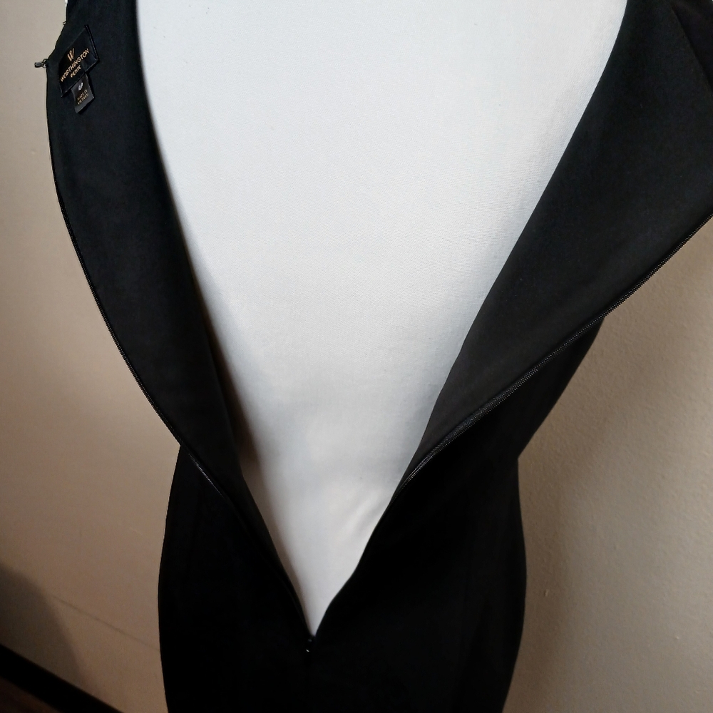 Worthington Petite Black Sheath Dress - Size 4P - Picture 7 of 11
